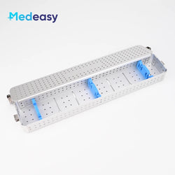 Rigid Endoscope Sterilizing Container Aluminium ENT Endoscopy Sterilization Tray Disinfection Box Case for Medical Instruments