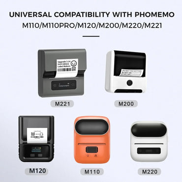50x30mm Thermal Labels Phomemo M110 - Durable Waterproof Stickers Compatible Address Shipping Retail Shelf Tags Fade-Resistant