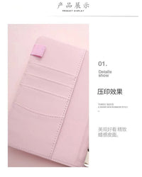 Demon Slayer Kawaii Notebook Kamado Nezuko Handbook Flipchart School Supplies Office Pu Material Children's Day Birthday Gift
