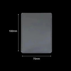 1-50PCS Transparent Korean Kpop Card Sleeve with Protective Film Clear Card Holder Idol Photo Game Card Toploaders Cover 35PT