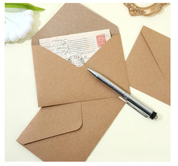 50pcs/lot Envelope 140g Kraft Paper Postcards for Wedding Invitation 19x14cm Envelopes Business Supplies Stationery Storage