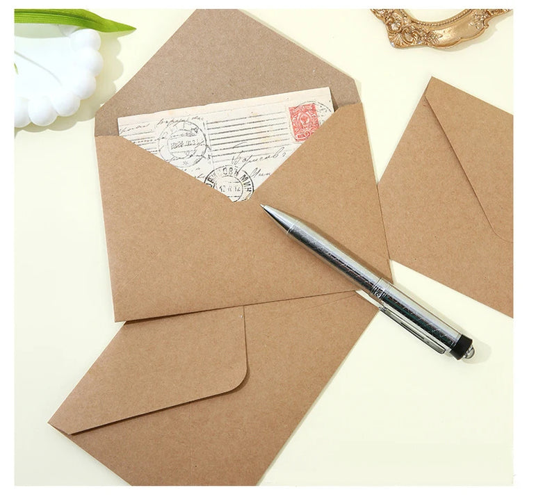 50pcs/lot Envelope 140g Kraft Paper Postcards for Wedding Invitation 19x14cm Envelopes Business Supplies Stationery Storage