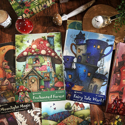Mr Paper 30pcs Fairytale world series material paper handbook material background decorative paper DIY collage photo frame album