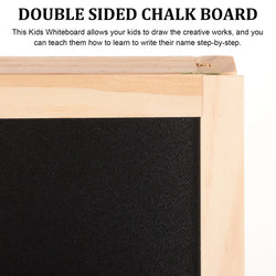 Set Double Sided Whiteboard Chalkboard Kids Sign Signs Easel Writing Stand Board Erasable Standing Wedding Table Message Student