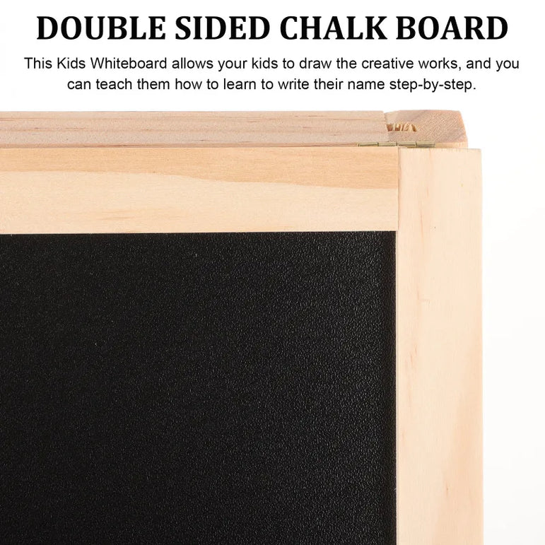 Set Double Sided Whiteboard Chalkboard Kids Sign Signs Easel Writing Stand Board Erasable Standing Wedding Table Message Student