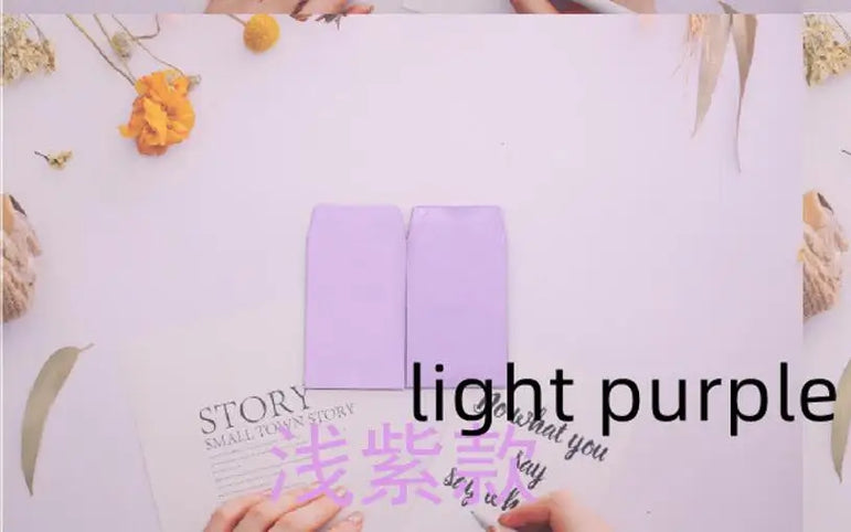 20pc Small 6x9cm Gule Stick Paper Letter Pocket Envelops for Cash Coin Mini Paper Envelopes Bag Small Business Supplies Red