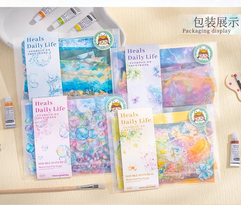 80Sheets/pack  Everyday Series Handbook Priming Notebooks Basic Sketch Rhythm Stone Watercolor CureNotebooks Writing Pads