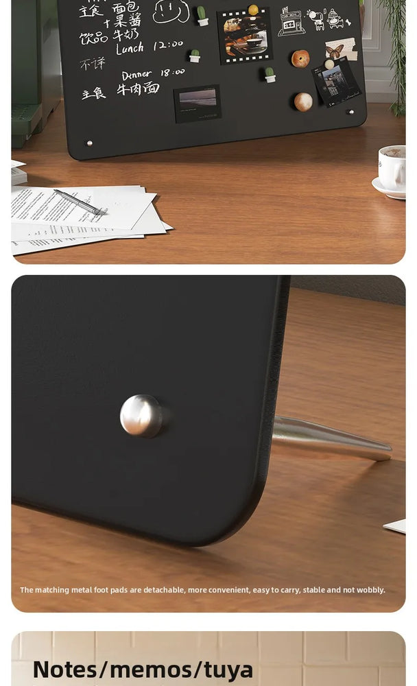 Desktop magnetic large-sized whiteboard, handwritten ironwork sign, coffee shop, standing blackboard billboard