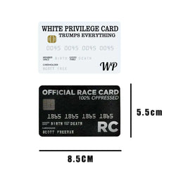 Wallet Size Novelty PVC Trumps Everything Card Privilege Card Official Race Card Credit Card