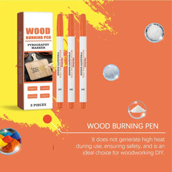 Wood Burning Pen 3 Pieces Wood Markers Wood Burning Tool Wood Burning Kit Wood Stain Markers For Christmas New Year Family