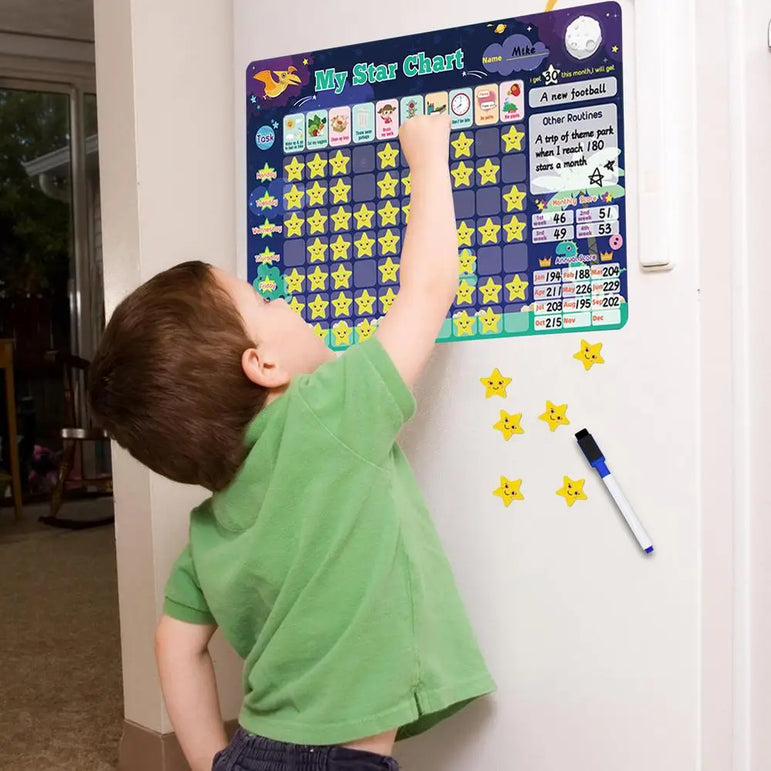 Magnetic Reward Chart Toys For Children Good Habits To Develop Time Activity Schedule Refrigerator Stickers Games