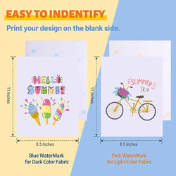 HTVRONT 20Pcs A4 Inkjet Heat Transfer Sublimation Printing Paper 8.5x11in Heat Transfer Paper DIY Cotton T-Shirt Iron On Paper