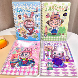 1/3/5/10pcs Random Style Creative Coil Notebook Cute Cartoon Notebook Horizontal Row Student Stationery Gift