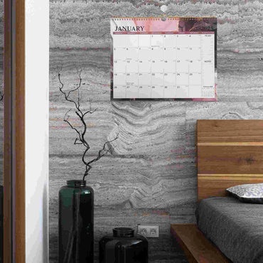 Monthly Planner Wall Calendar Household Hanging Desk Monthly Calendars Office Planner Clear Printed Paper Family Schedule Home