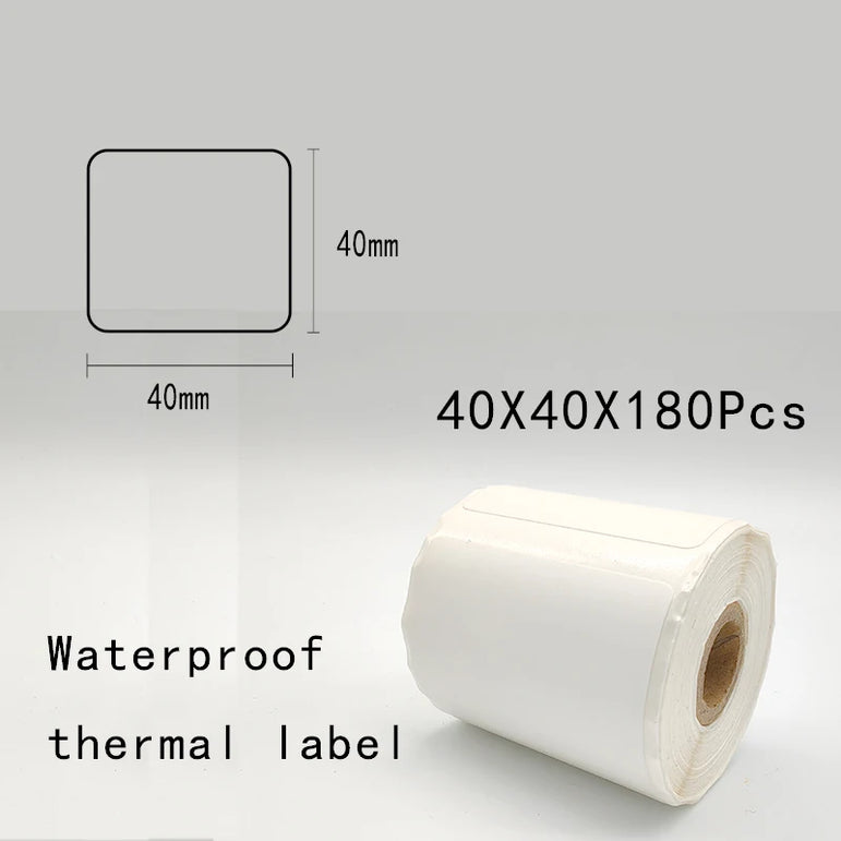 5PK Thermal Adhesive Label Papers for P1 Label Papers DP23 DP30 DP80 Label Maker  Waterproof  Tear Resistant Sticker