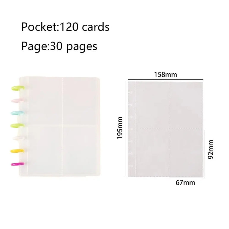 Kpop Photo Album New INS Multi-pockets Loose-leaf Binder 3 Inch Photocard Holder Idol Cards Collect Book Star Chaser