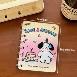 A7 Cartoon Capybara Coil Notebook Kawaii Learning Coil Book Cute Study Pocket Notepad Small Notebook School Stationery 
﻿ 
﻿