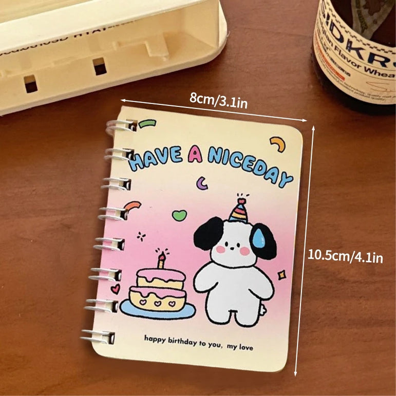 A7 Cartoon Capybara Coil Notebook Kawaii Learning Coil Book Cute Study Pocket Notepad Small Notebook School Stationery 
﻿ 
﻿