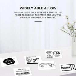 40x30mm High-Gloss Thermal Labels - Waterproof Self-Adhesive Stickers for Office/Retail/Packaging