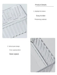 Unlimited Desk Drawer Organizers Set Plastic Bathroom Storage Makeup Organizer Clear Transparent Storage Box Bins