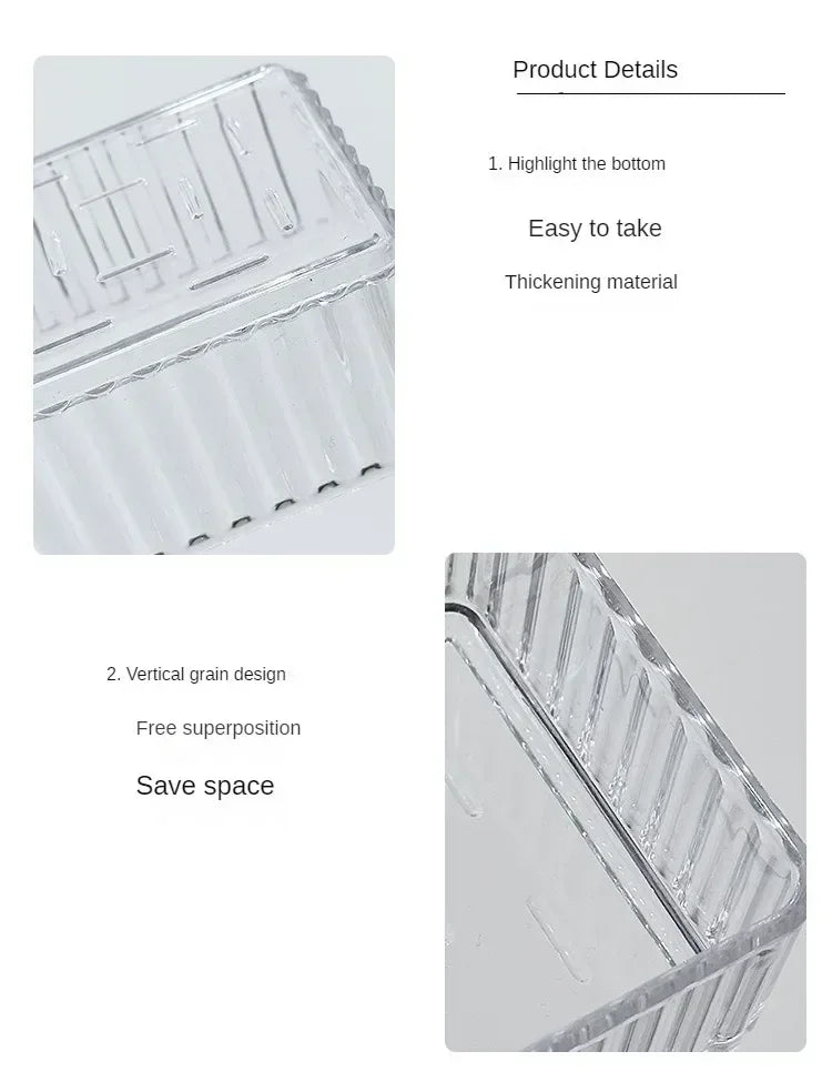 Unlimited Desk Drawer Organizers Set Plastic Bathroom Storage Makeup Organizer Clear Transparent Storage Box Bins