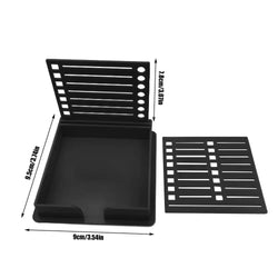 Sticky Note Dispenser  Sticky Pads Sticky note holder Versatile Desk Sticky Note Stencil Double Insert Template Storage Box