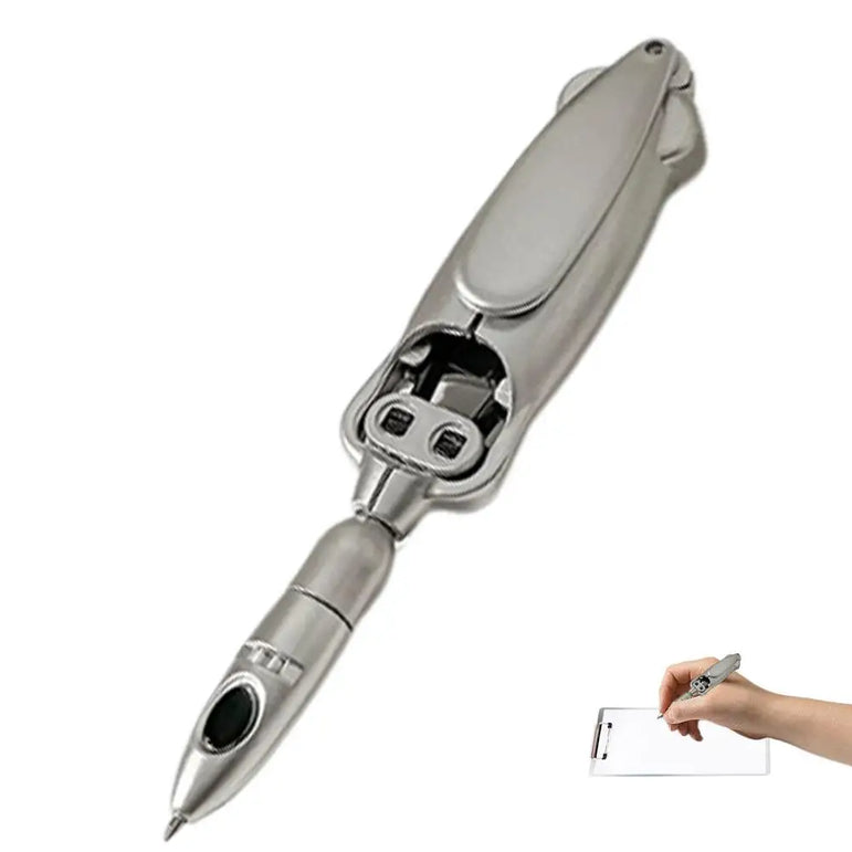 Creative Squid Shaped Folding Ballpoint Pen 0.5mm Black Gel Pen Writing Tools School Student Stationary Office Supplies