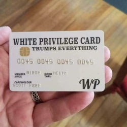 Wallet Size Novelty PVC Trumps Everything Card Privilege Card Official Race Card Credit Card