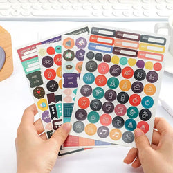 Yearly Planner 2025 Annual Year Wall Calendar with Stickers Horizontal Thick Paper Poster Calendar Schedule Organizer Planner