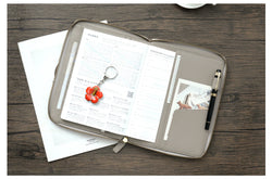 Moterm Genuine Pebbled Grain Leather A5 Zip Cover with Top Pocket Cowhide Planner Zipper Notebook Organizer Agenda Journal Diary