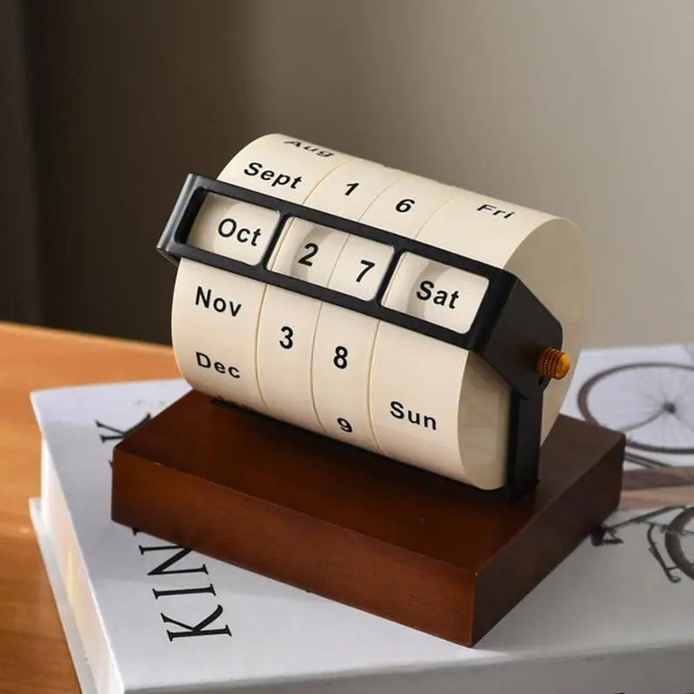 Perpetual Date Calendar 12 Months Weeks Display Perpetual Calendar Tabletop Ornaments Countdown Calendar For Bedroom Cafe