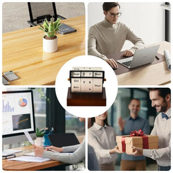 Perpetual Date Calendar 12 Months Weeks Display Perpetual Calendar Tabletop Ornaments Countdown Calendar For Bedroom Cafe