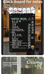 Desktop magnetic large-sized whiteboard, handwritten ironwork sign, coffee shop, standing blackboard billboard