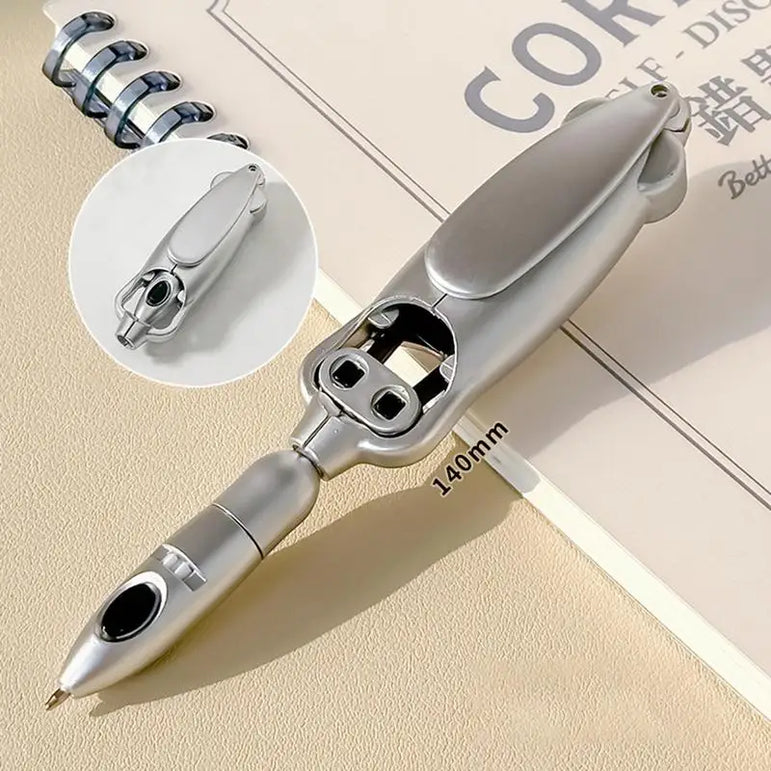 Creative Squid Shaped Folding Ballpoint Pen 0.5mm Black Gel Pen Writing Tools School Student Stationary Office Supplies