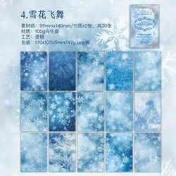 30pcs/lot Memo Pads Material Paper Field Diary Junk Journal Scrapbooking paper Cards Background Decoration stationery