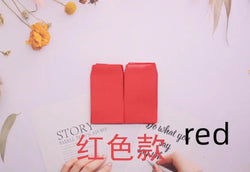 20pc Small 6x9cm Gule Stick Paper Letter Pocket Envelops for Cash Coin Mini Paper Envelopes Bag Small Business Supplies Red