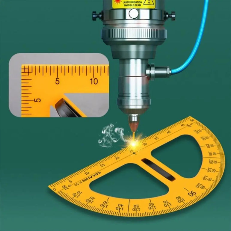 Large Triangular Ruler Professional Math Geometry Multifunction Compass Multi-Size Angle Protractor Teacher