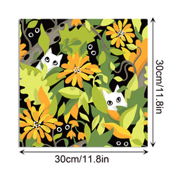 24pcs 30*30cm lovely Cat Scrapbook Craft Paper DIY Craft Paper Art Background Paper Origami Card Making Photo Album Decoration