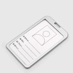 Aluminum Alloy Card Holder Retractable Badge Reel Employee Staff Name ID Work Card Holder Business Supplies