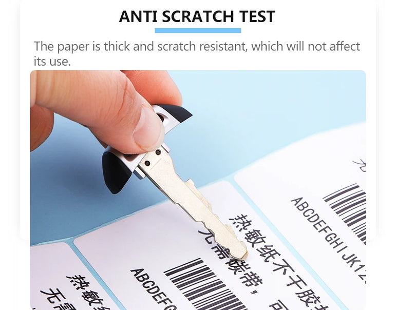 80X50 Adhesive Thermal Label Sticker Paper Waterproof Supermarket Price Blank Label Direct Print Office Print Supplies