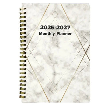 Yearly Planner 2025-2027 3 Year Monthly Planner Calendar Planner Daily Notebook Planner 2025-2027 Daily Organizer For Activities