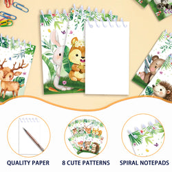 16pcs Football Mermaid Animals Mini Spiral Pocket Notebooks Memo Pad Coil Booklet Notepads For Kids Gifts Party School Diaries