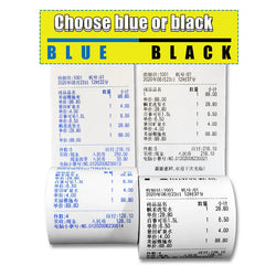 Thermal Paper 57x30mm POS Printer Blue Font 10 Rolls Mini Mobile Bluetooth Cash Register Roll Paper Bill Receipt Printing Paper