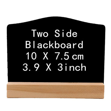 Wooden Double-sided Small Chalkboard Ornaments Home Decoration Hotel Bar Writing Board Double-sided Chalkboard Message Board CRA