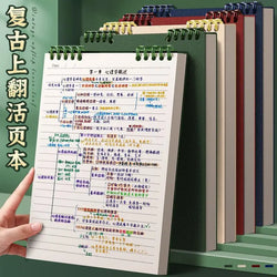 Top Spiral Notebook Horizontal Line 60 Sheets College Spiral Notepad Left-Handed Notebooks for Work School Office Business