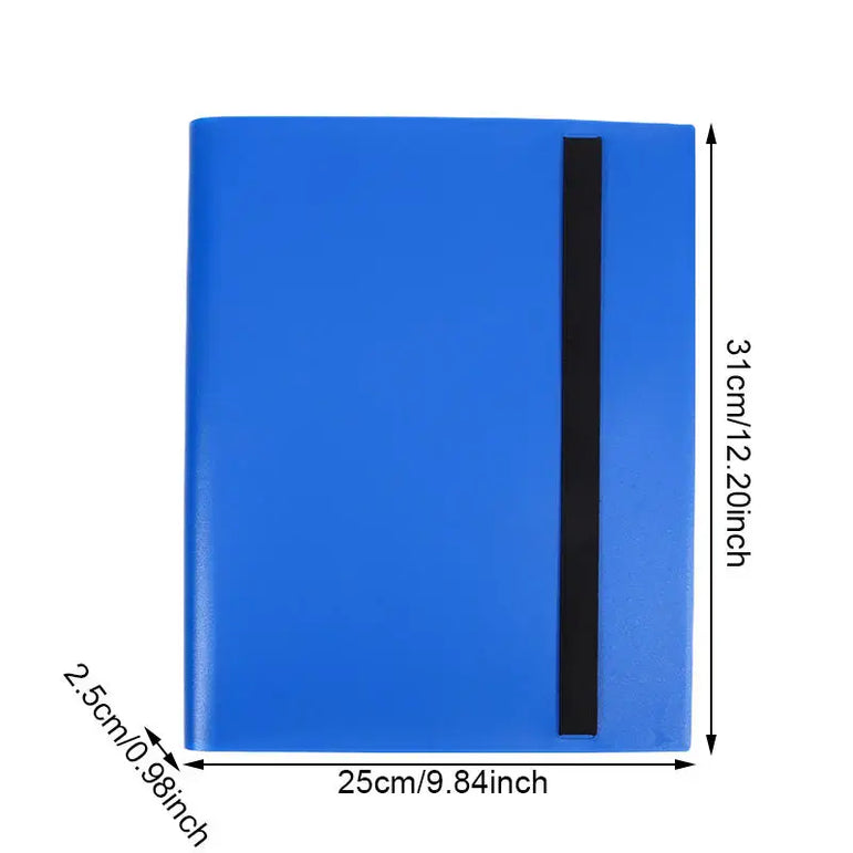 Trading Card Collector Holder 4/9/12-Pocket Binder Portable Storage Case Suitable for Game Cards Baseball Football Cards