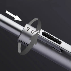 4 In 1 Multifunction Gel Pens Gravity Sensor Metal Retractable Ballpoint Pen 3 Color 0.7mm Ballpoint+0.5mm Mechanical Pencil