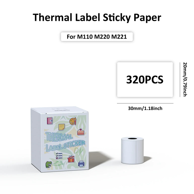 M110 Paper Compatible With M110/M120/M220/M221 Label Maker Printer Thermal paper Label Maker Paper M110 Label For Small Business