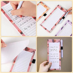 50 Sheets Magnetic Fridge Notepads To-Do List Pad Memo Pad for Grocery Shopping Memos Mini To-do-list Note Paper Pad Reminders