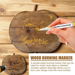 Scorch Pen Marker 3pcs 5ml Wood Burning Pen DIY Quick Craft Tools Creative Wood Markers For Artists Beginners Crafts